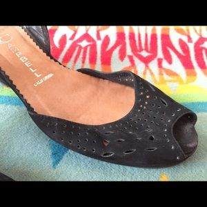 Jeffrey Campbell suede cross-back heels